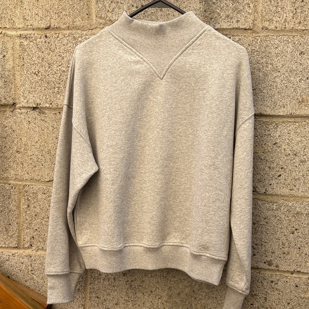 & Other Stories Light Gray Crewneck Sweater